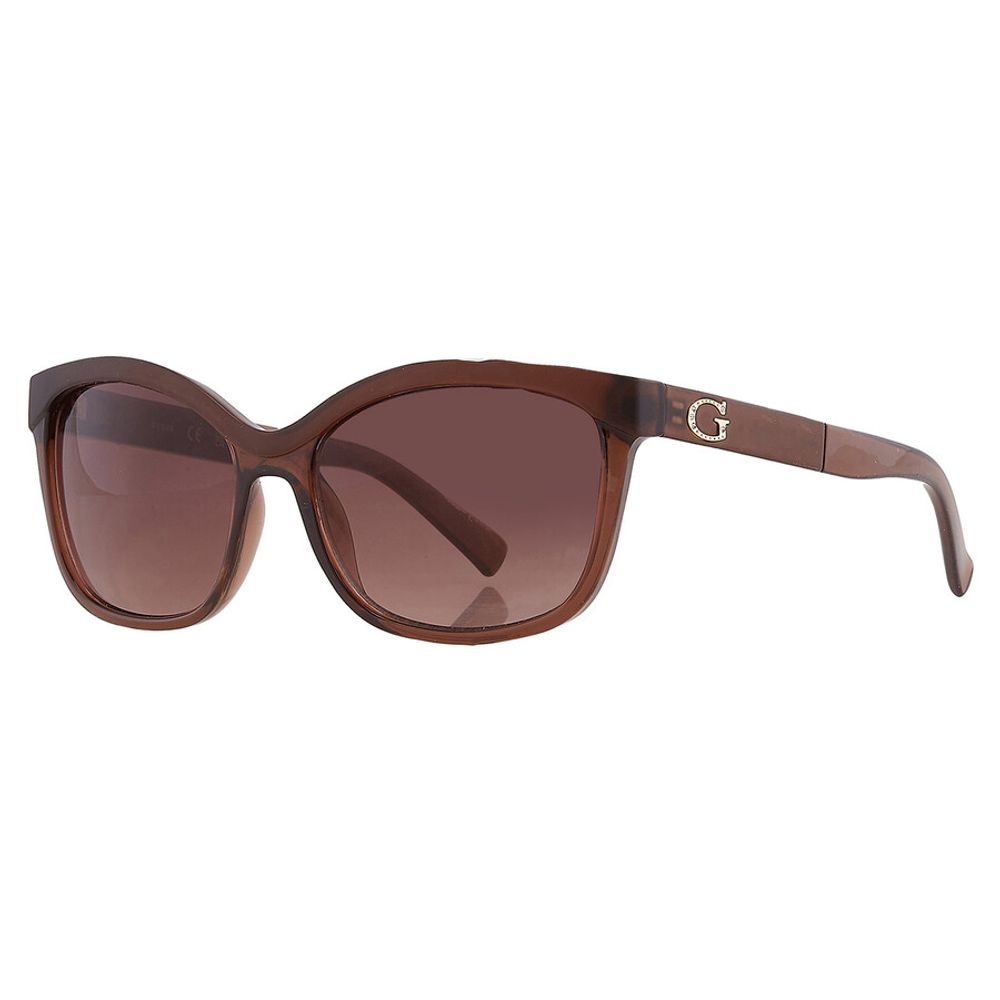 Lunettes de soleil Guess en résine marron