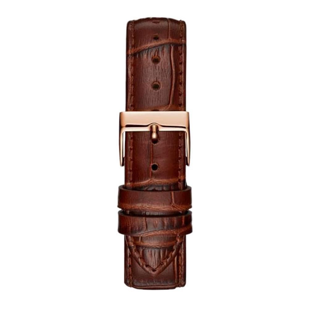 Montre Guess en cuir marron