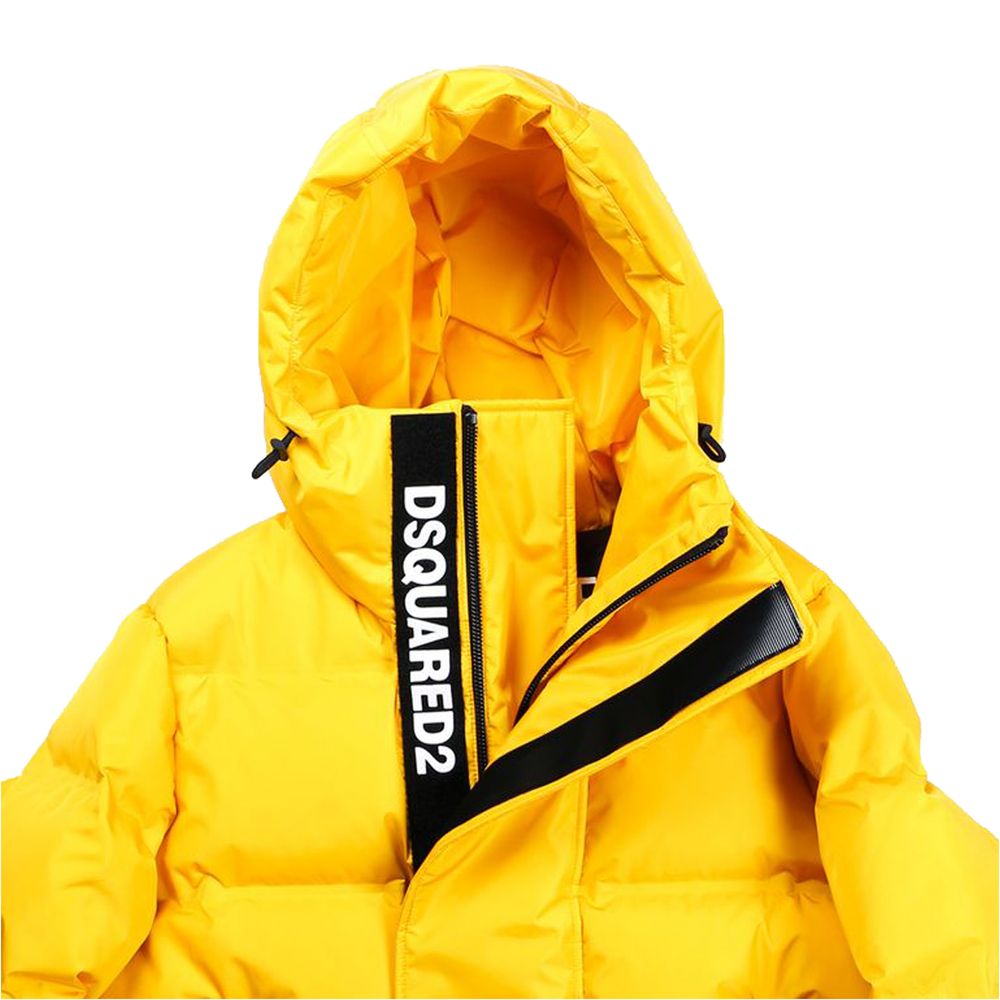 Veste Dsquared² en nylon jaune pour homme