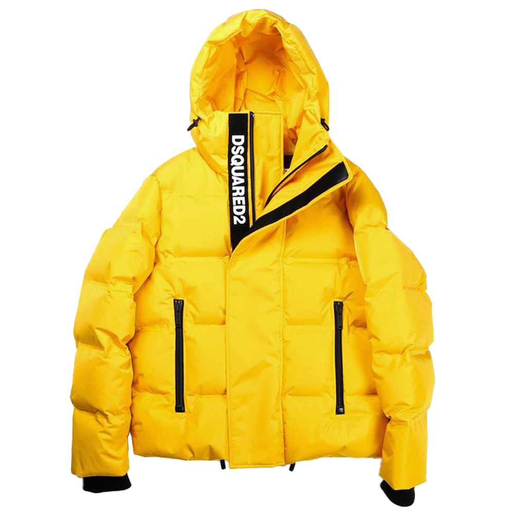 Veste Dsquared² en nylon jaune pour homme