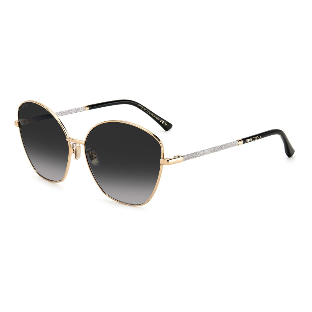 Lunettes de soleil Jimmy Choo en métal doré