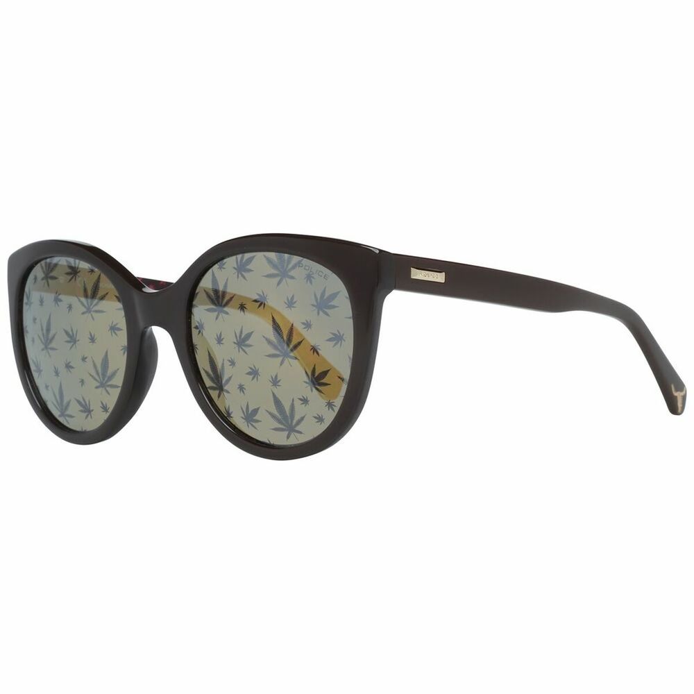 Lunettes de soleil Police en acétate marron