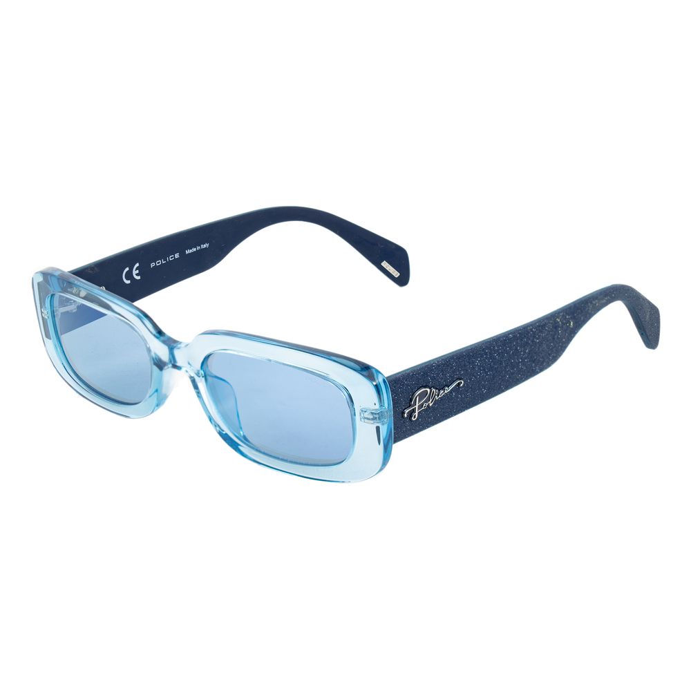 Lunettes de soleil Police en acétate bleu