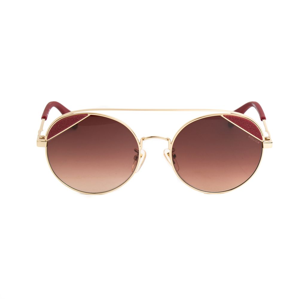 Lunettes de soleil en métal rose Police