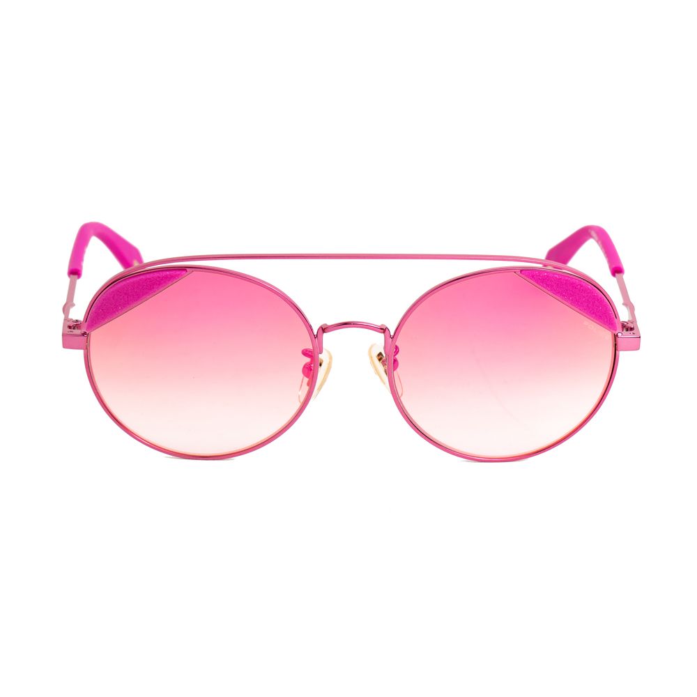 Lunettes de soleil en métal rose Police