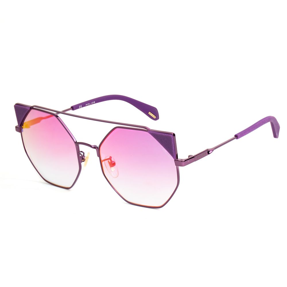 Lunettes de soleil en métal violet Police