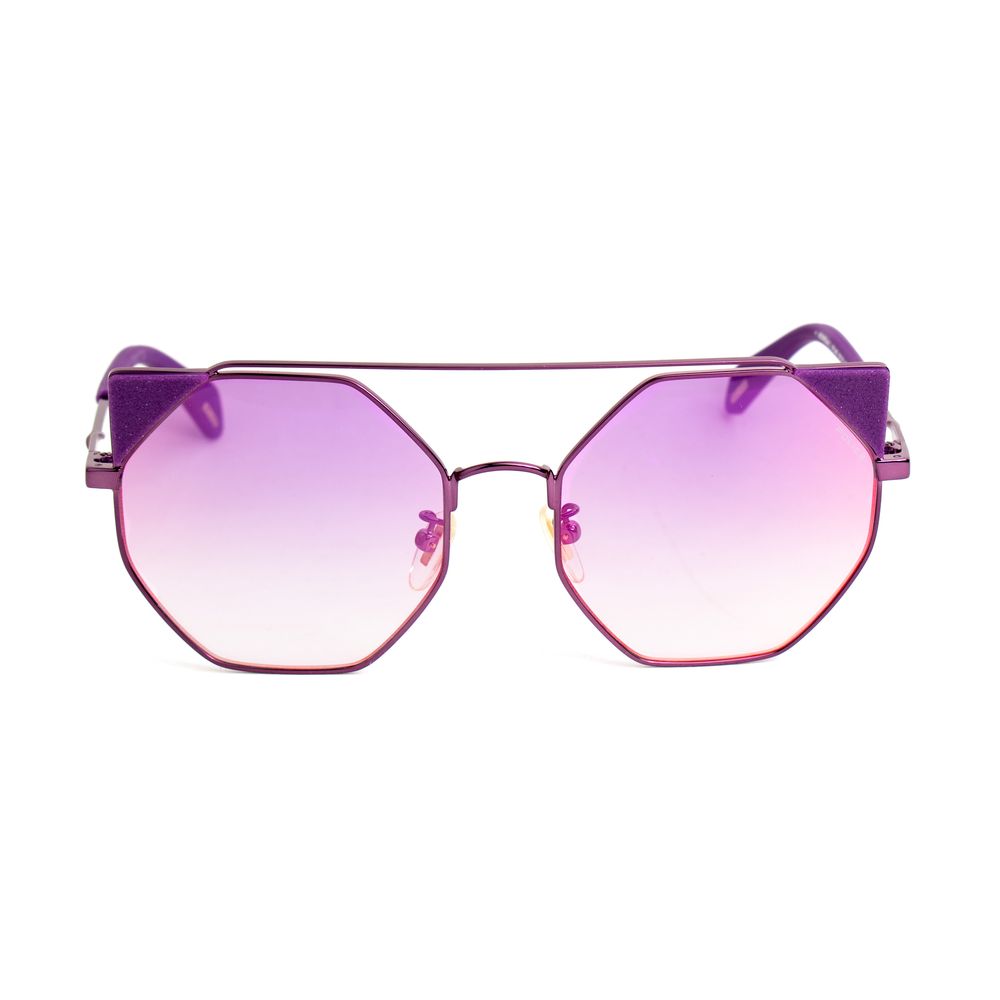 Lunettes de soleil en métal violet Police