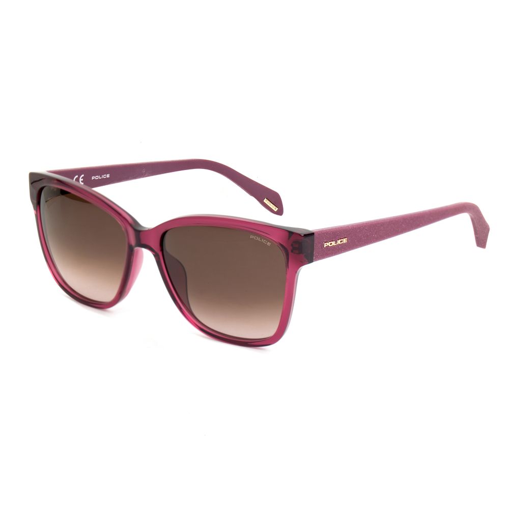 Lunettes de soleil Police en acétate rouge