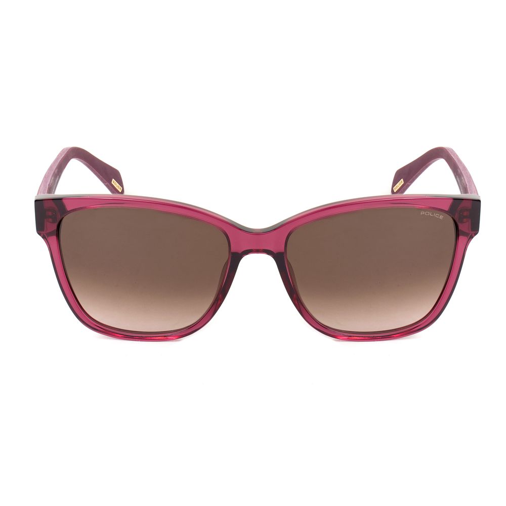 Lunettes de soleil Police en acétate rouge
