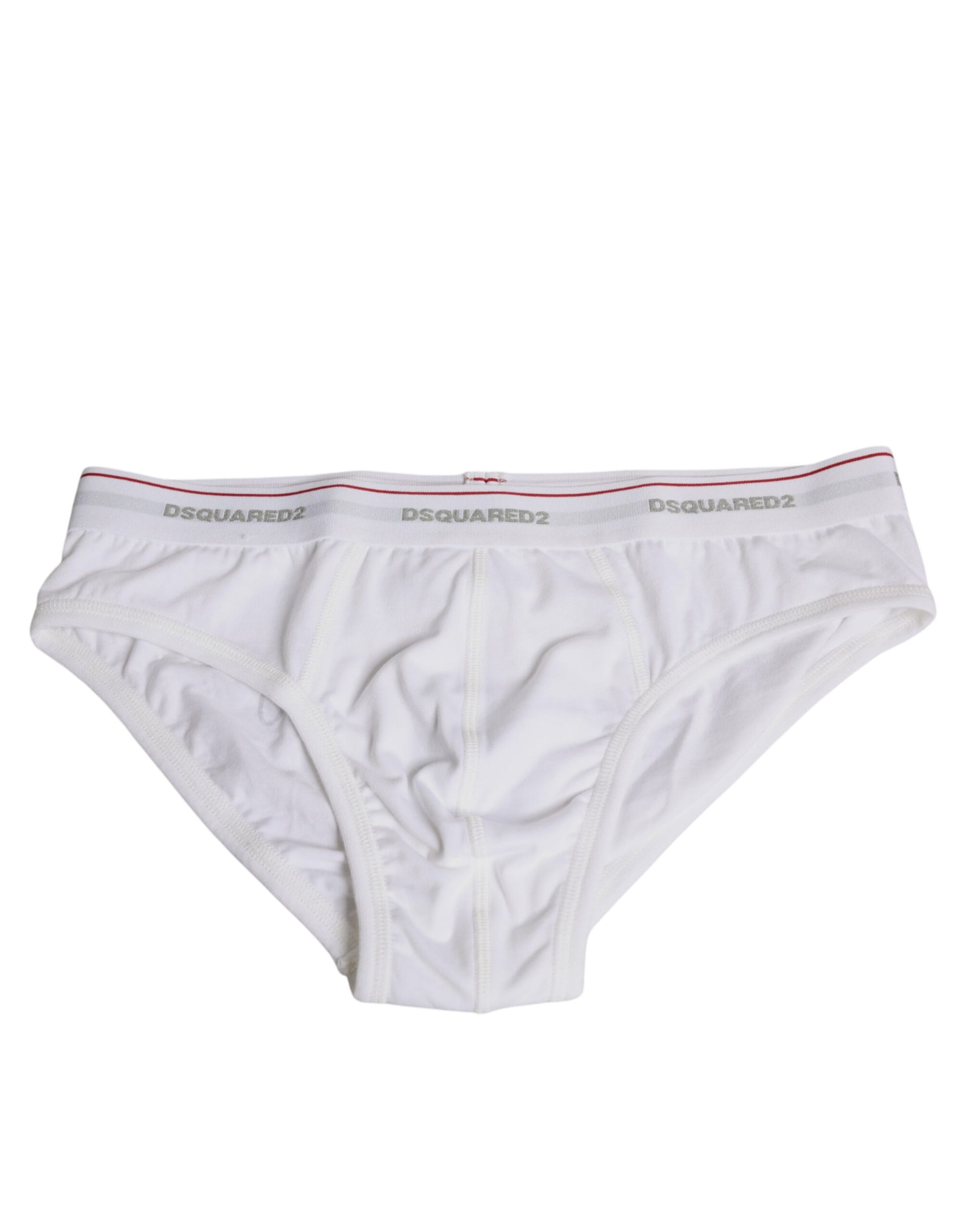 Culotte taille moyenne en coton stretch blanc Dsquared² pour femme