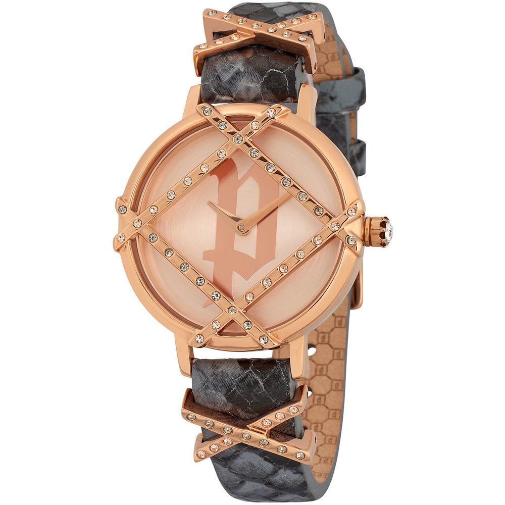 Montre Police en cuir gris