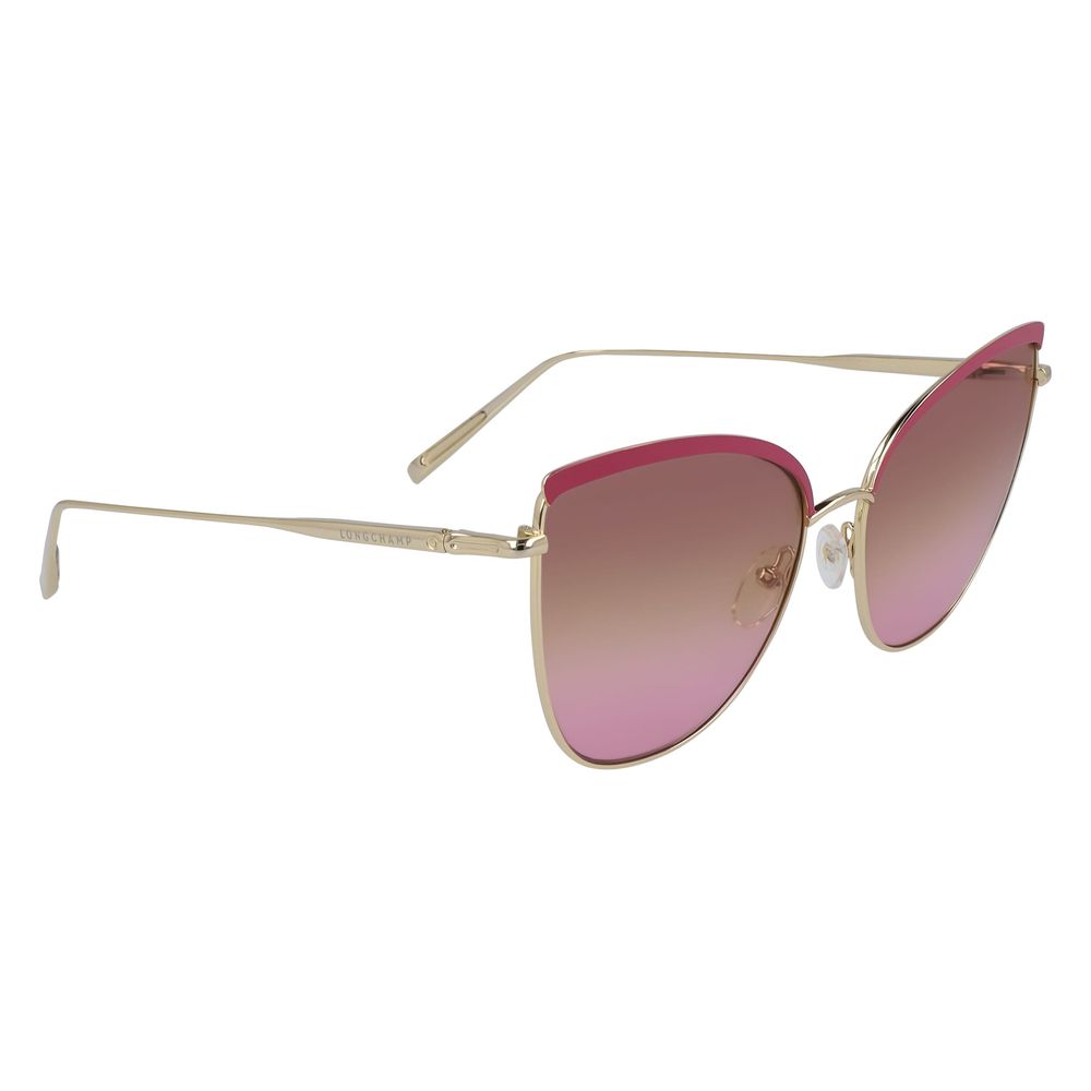 Lunettes de soleil Longchamp en métal doré