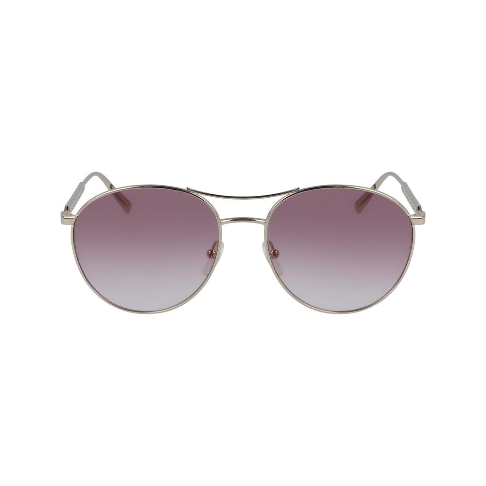 Lunettes de soleil Longchamp en métal jaune