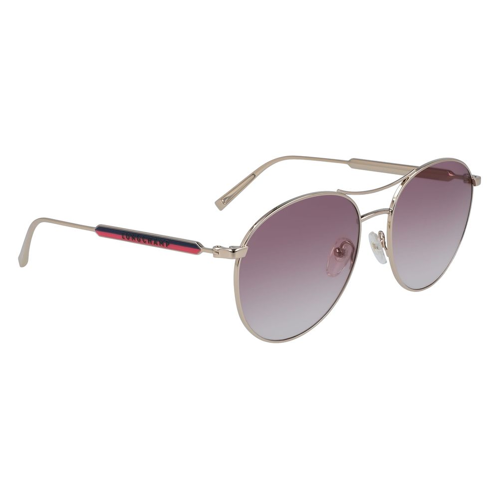 Lunettes de soleil Longchamp en métal jaune