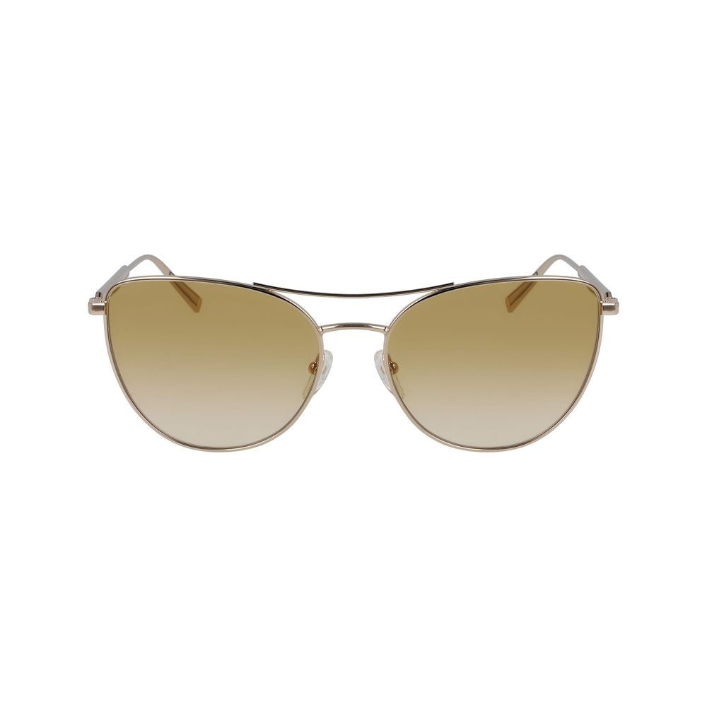 Lunettes de soleil Longchamp en métal jaune