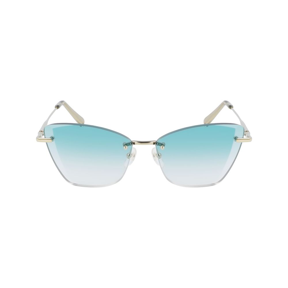 Lunettes de soleil Longchamp en métal doré