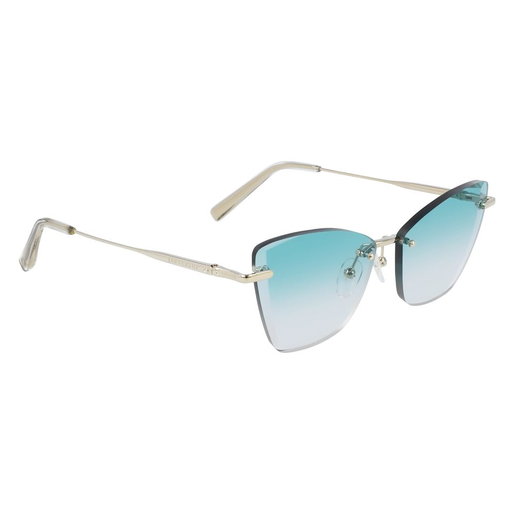 Lunettes de soleil Longchamp en métal doré
