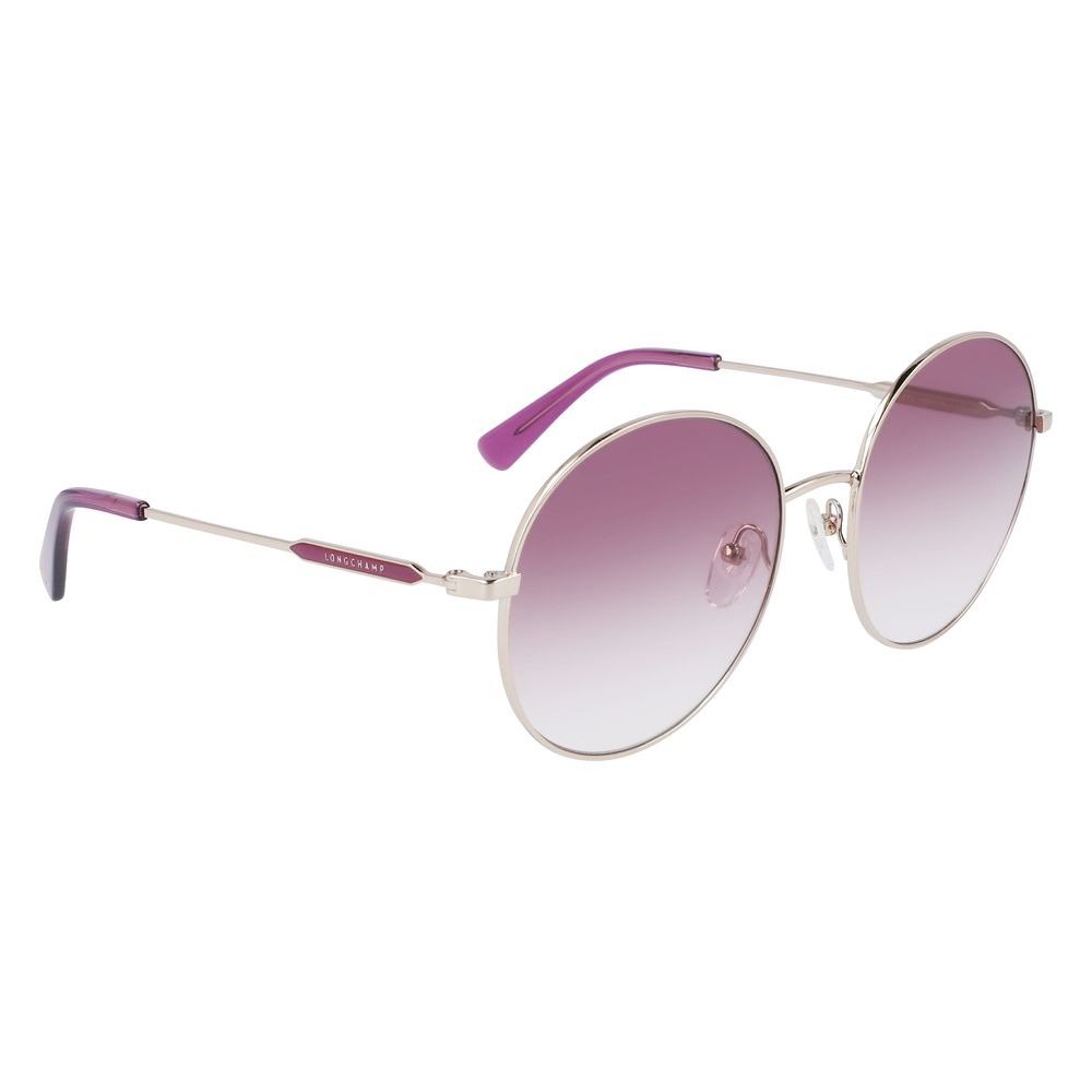 Lunettes de soleil Longchamp en métal doré