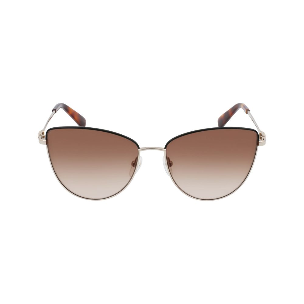 Lunettes de soleil Longchamp en métal doré
