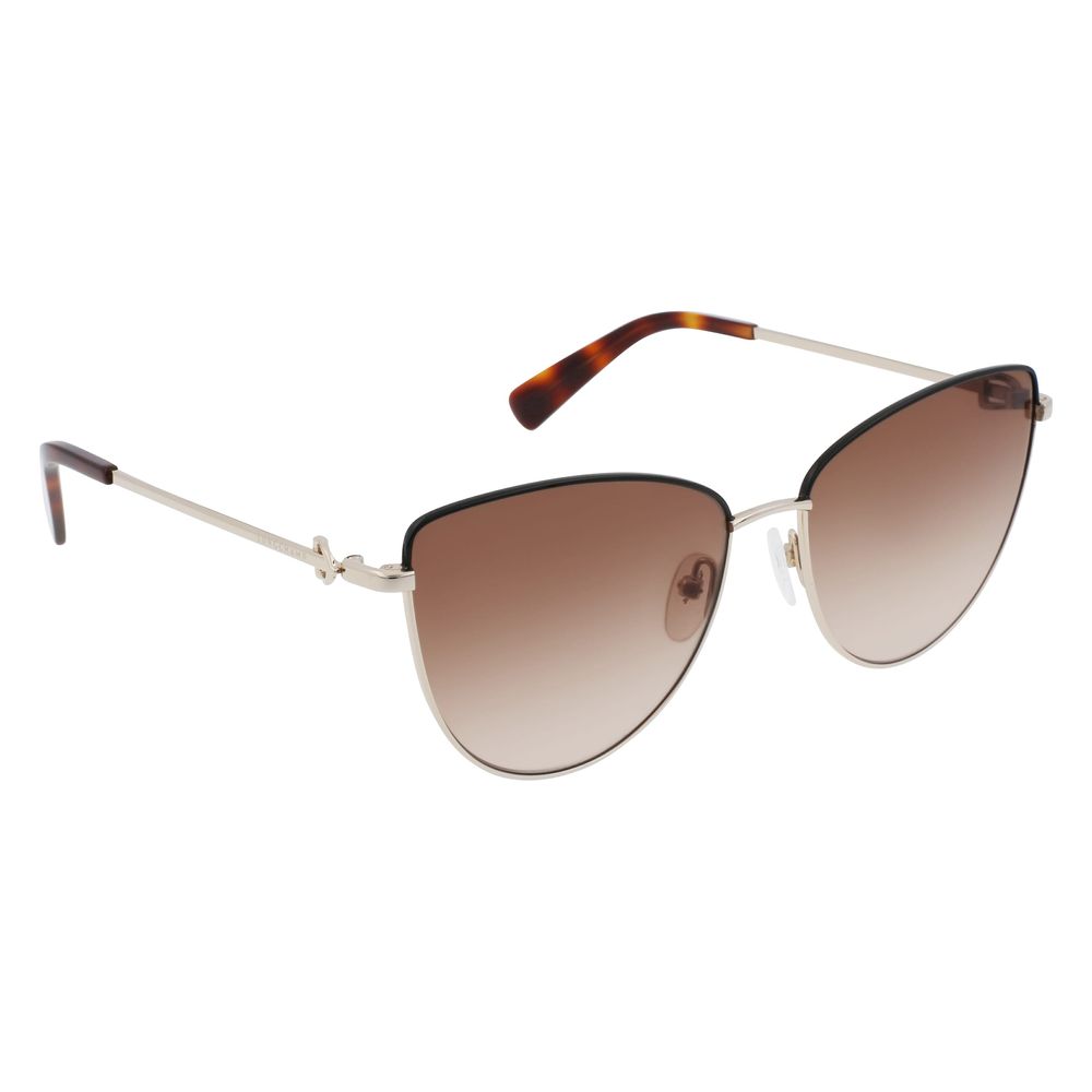 Lunettes de soleil Longchamp en métal doré