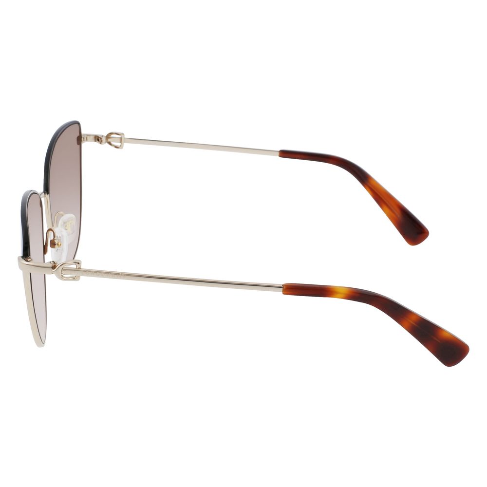 Lunettes de soleil Longchamp en métal doré