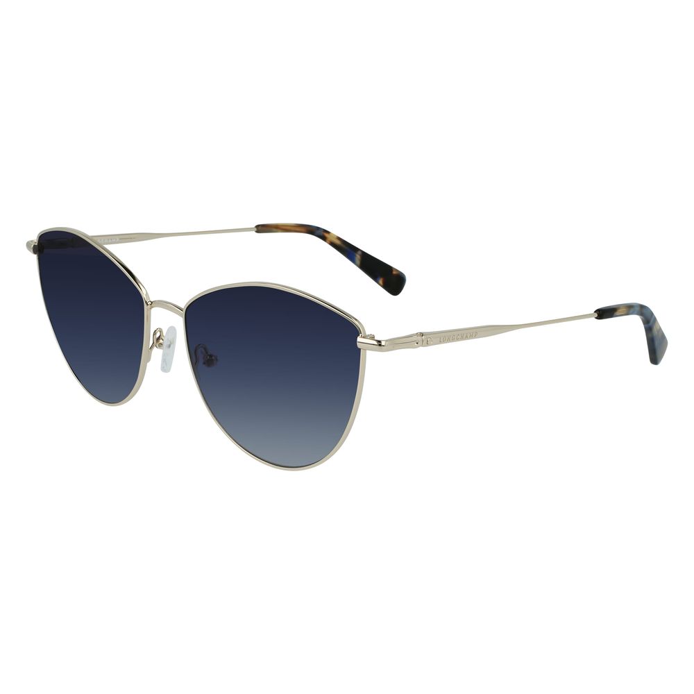 Lunettes de soleil Longchamp en métal doré