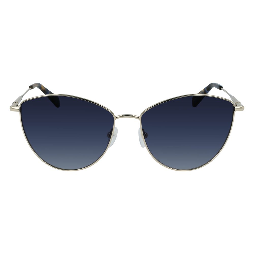 Lunettes de soleil Longchamp en métal doré