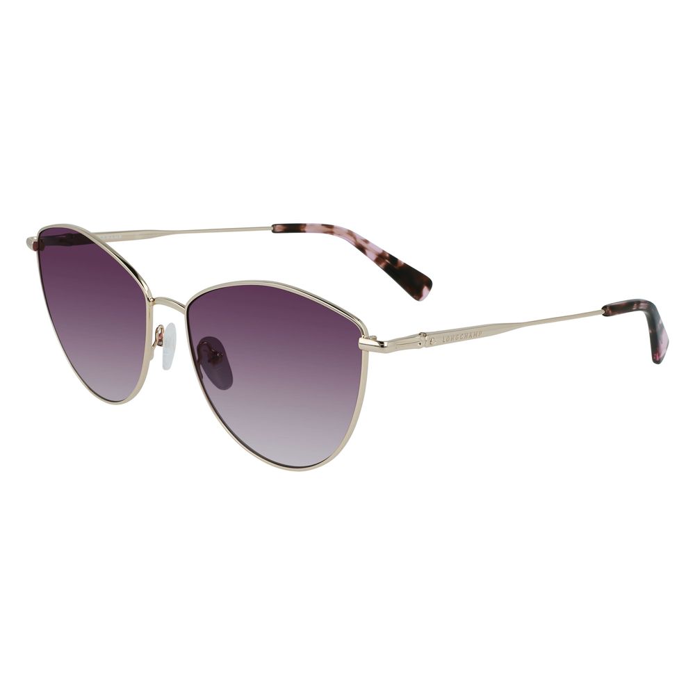 Lunettes de soleil Longchamp en métal doré