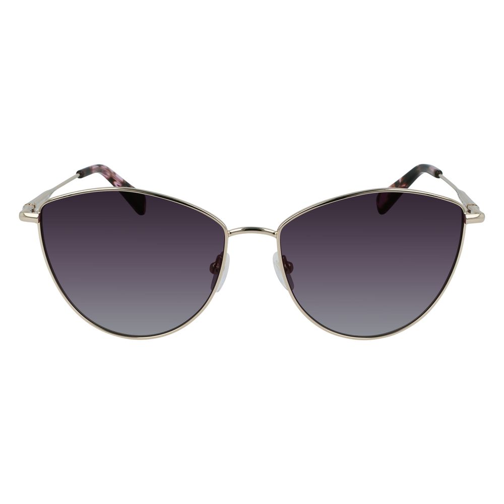 Lunettes de soleil Longchamp en métal doré