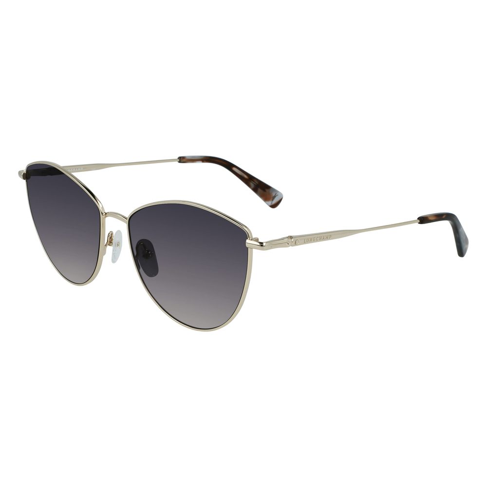Lunettes de soleil Longchamp en métal doré
