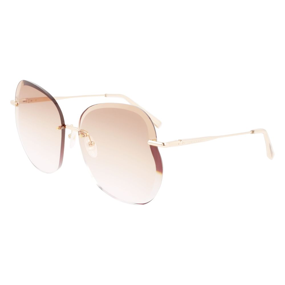 Lunettes de soleil Longchamp en métal doré