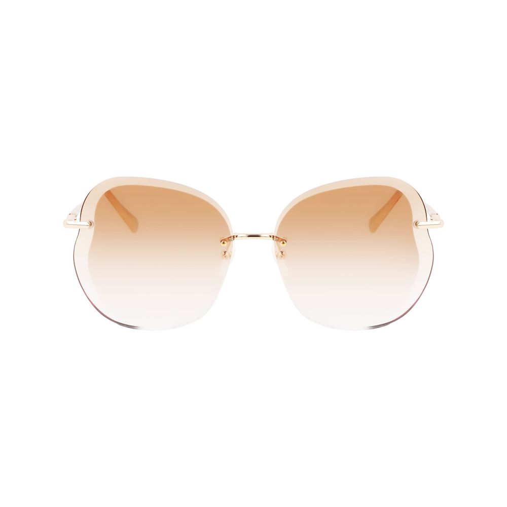 Lunettes de soleil Longchamp en métal doré