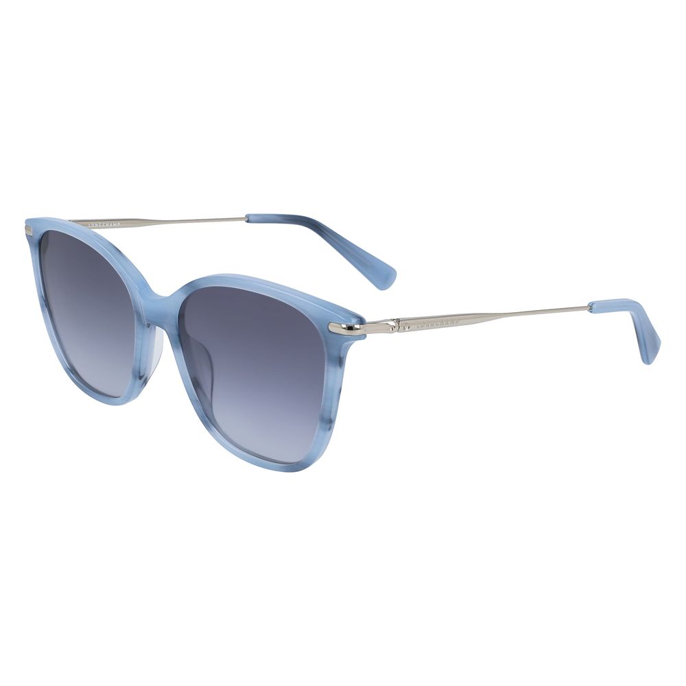 Lunettes de soleil Longchamp en acétate bleu