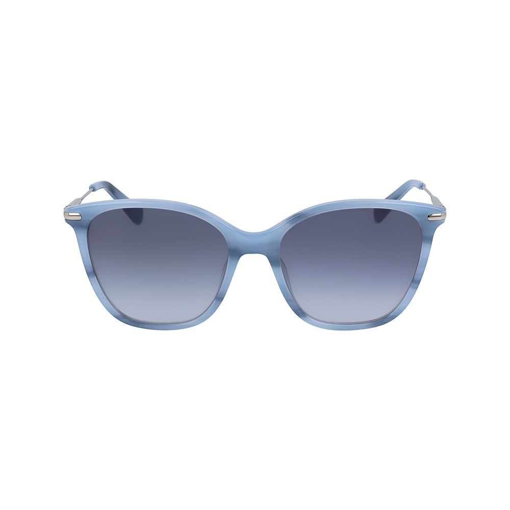 Lunettes de soleil Longchamp en acétate bleu