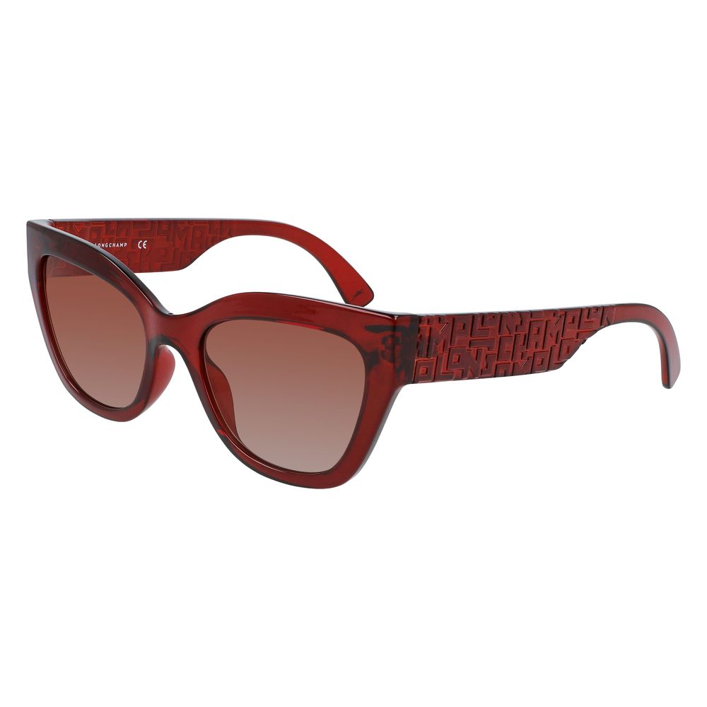 Lunettes de soleil injectées rouges Longchamp