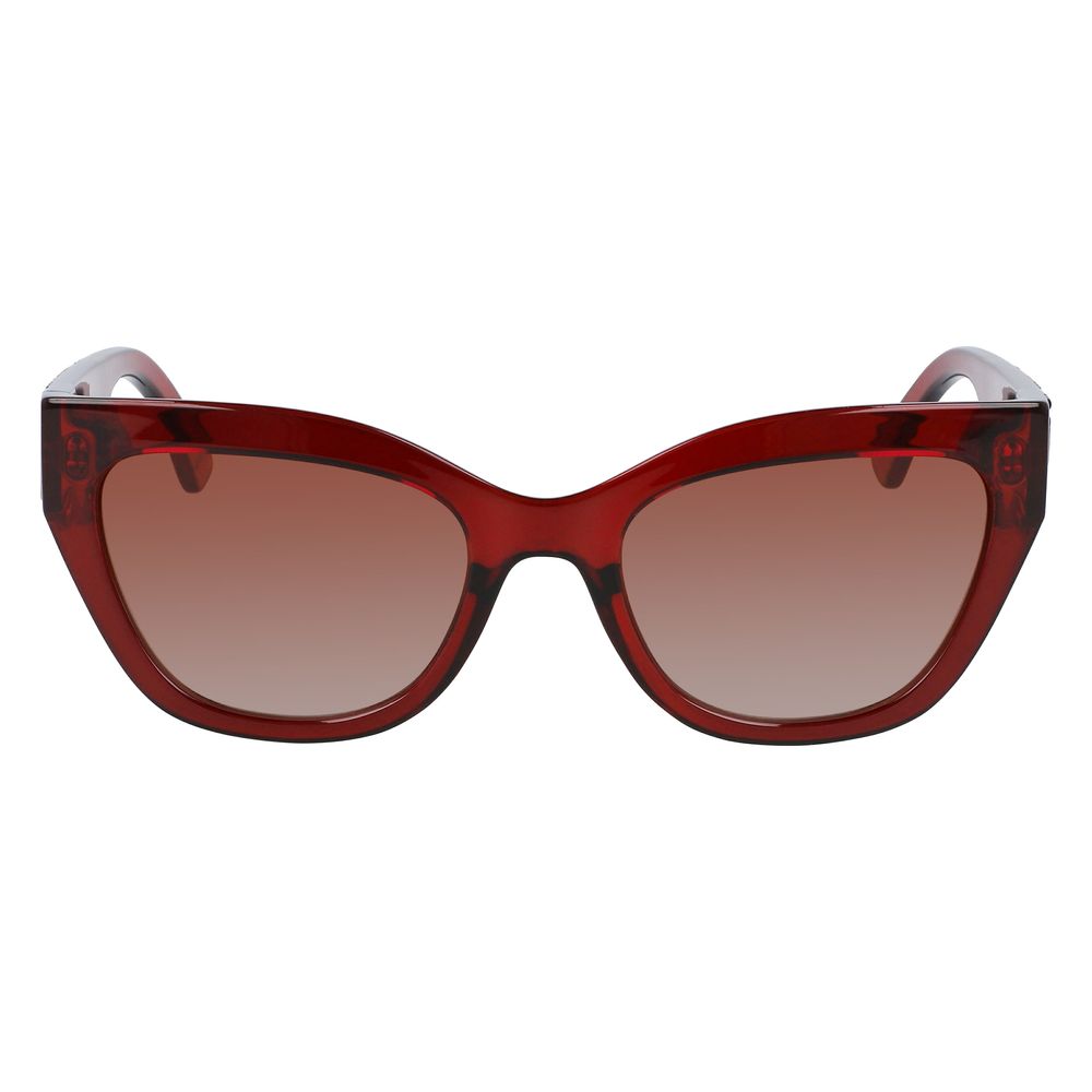 Lunettes de soleil injectées rouges Longchamp