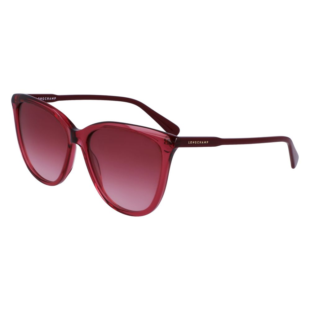 Lunettes de soleil Longchamp en acétate rouge