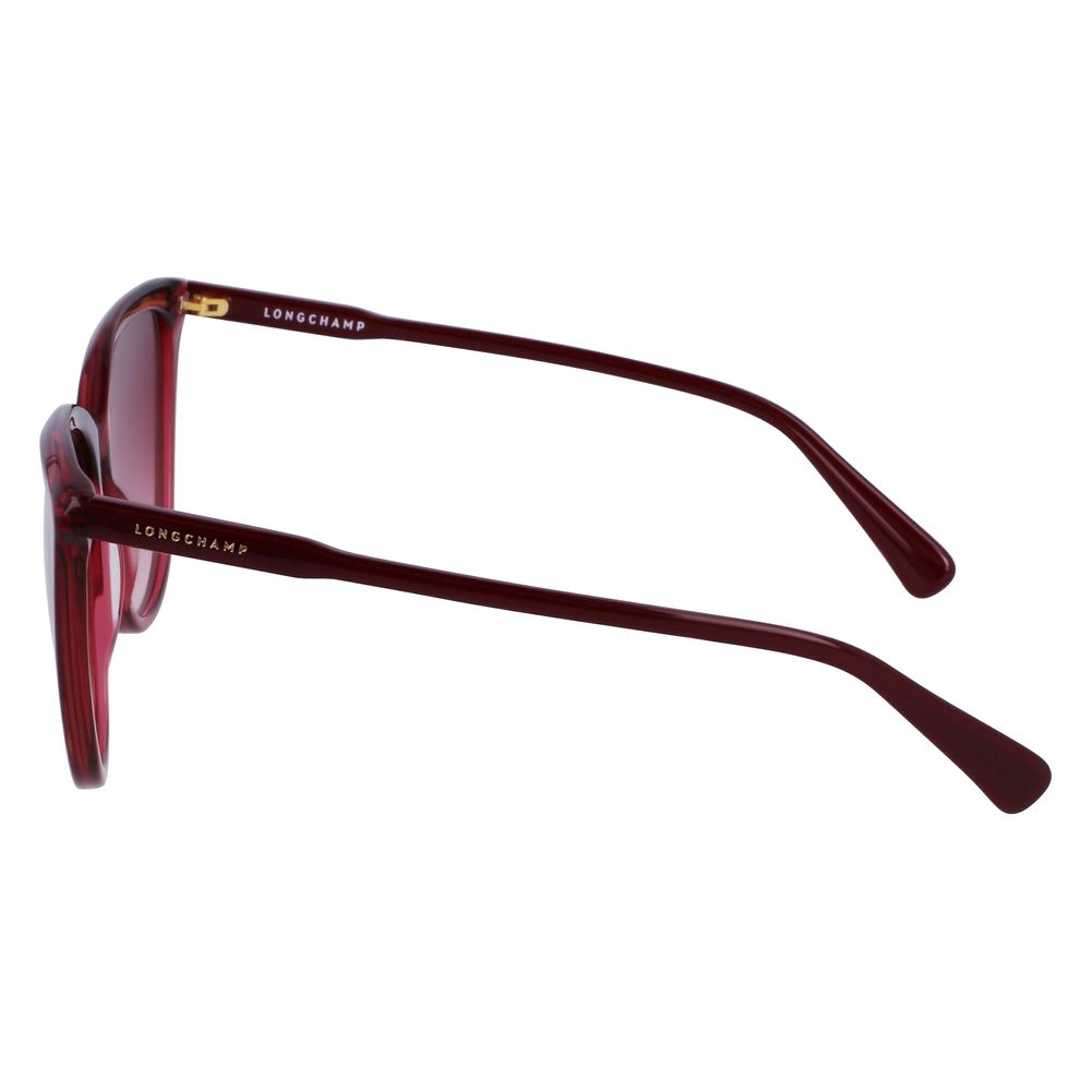 Lunettes de soleil Longchamp en acétate rouge