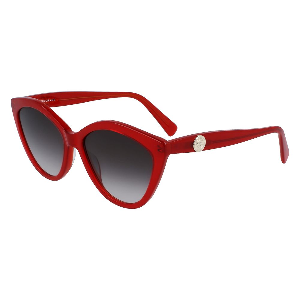 Lunettes de soleil Longchamp en acétate rouge