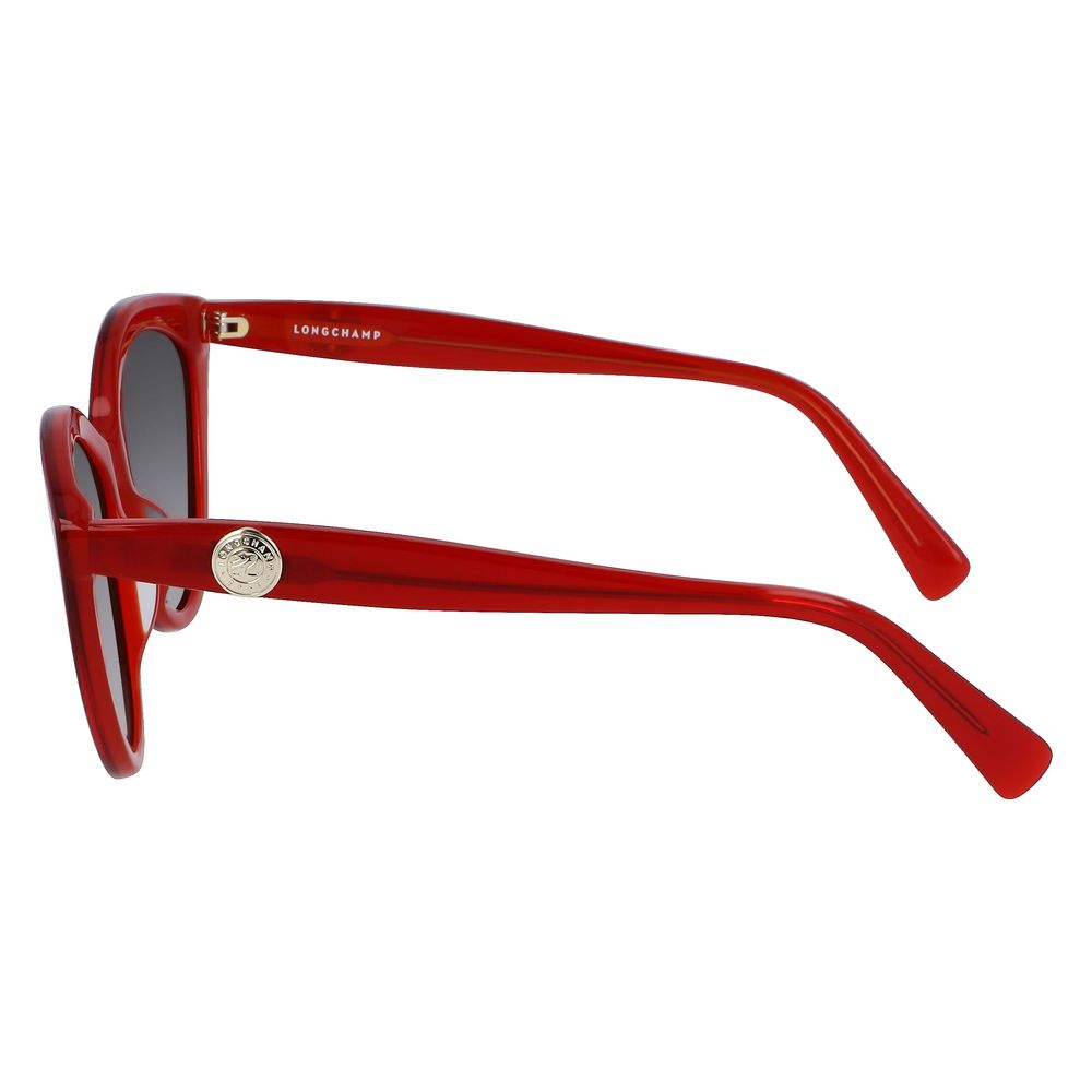 Lunettes de soleil Longchamp en acétate rouge