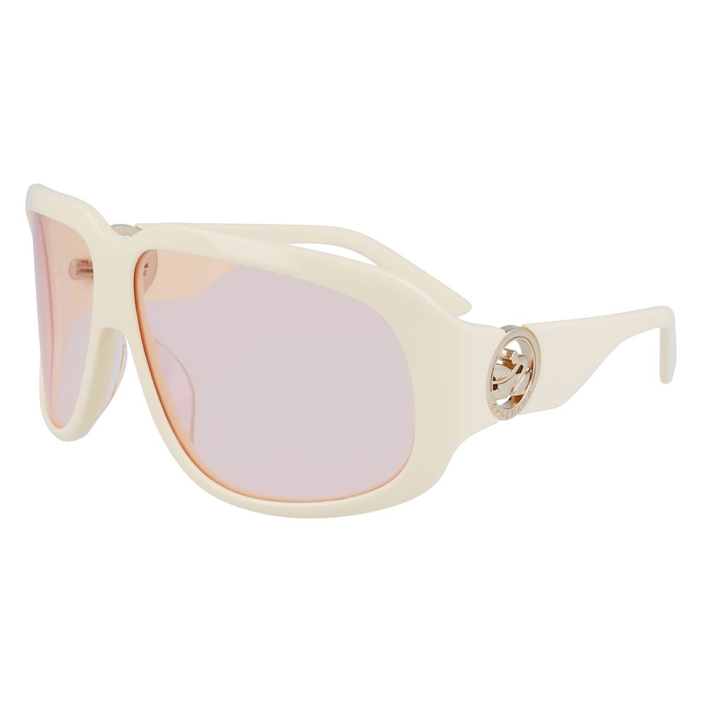 Lunettes de soleil en acétate blanc Longchamp
