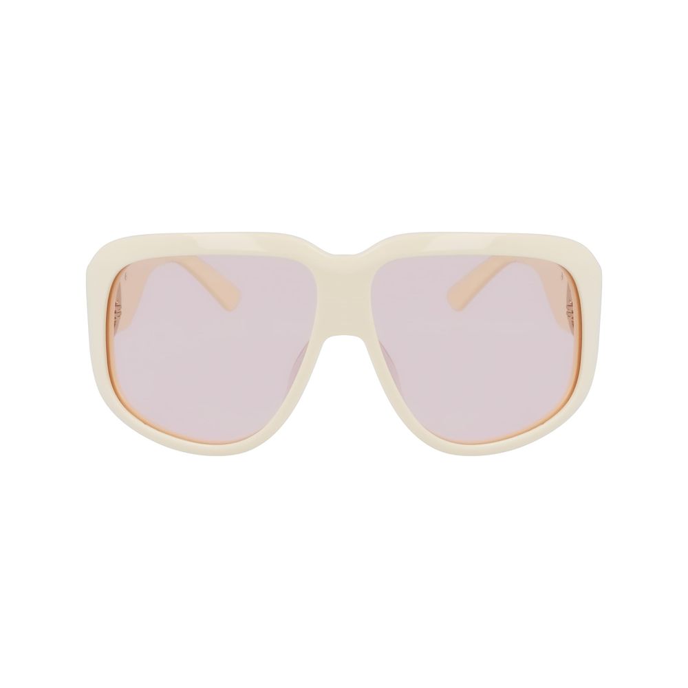 Lunettes de soleil en acétate blanc Longchamp