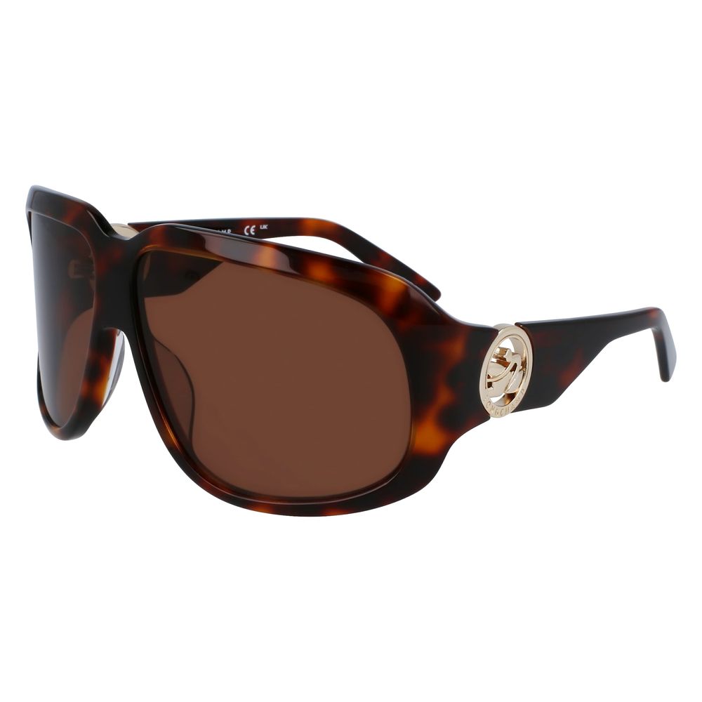 Lunettes de soleil Longchamp en acétate marron