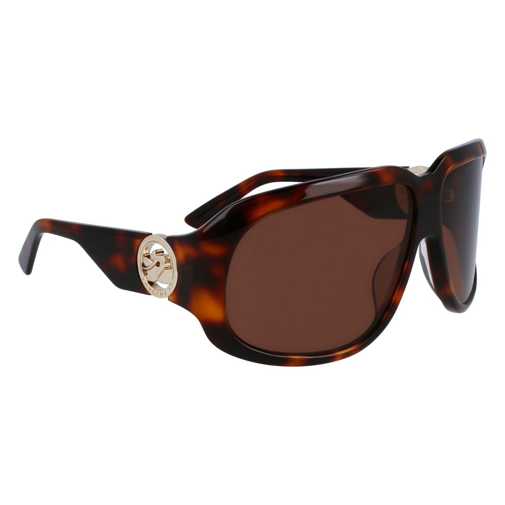 Lunettes de soleil Longchamp en acétate marron