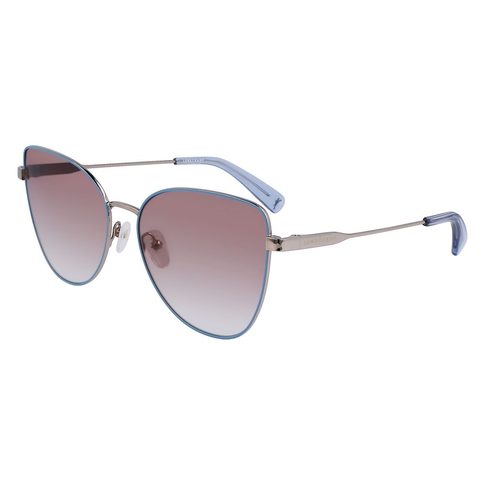Lunettes de soleil Longchamp en métal jaune