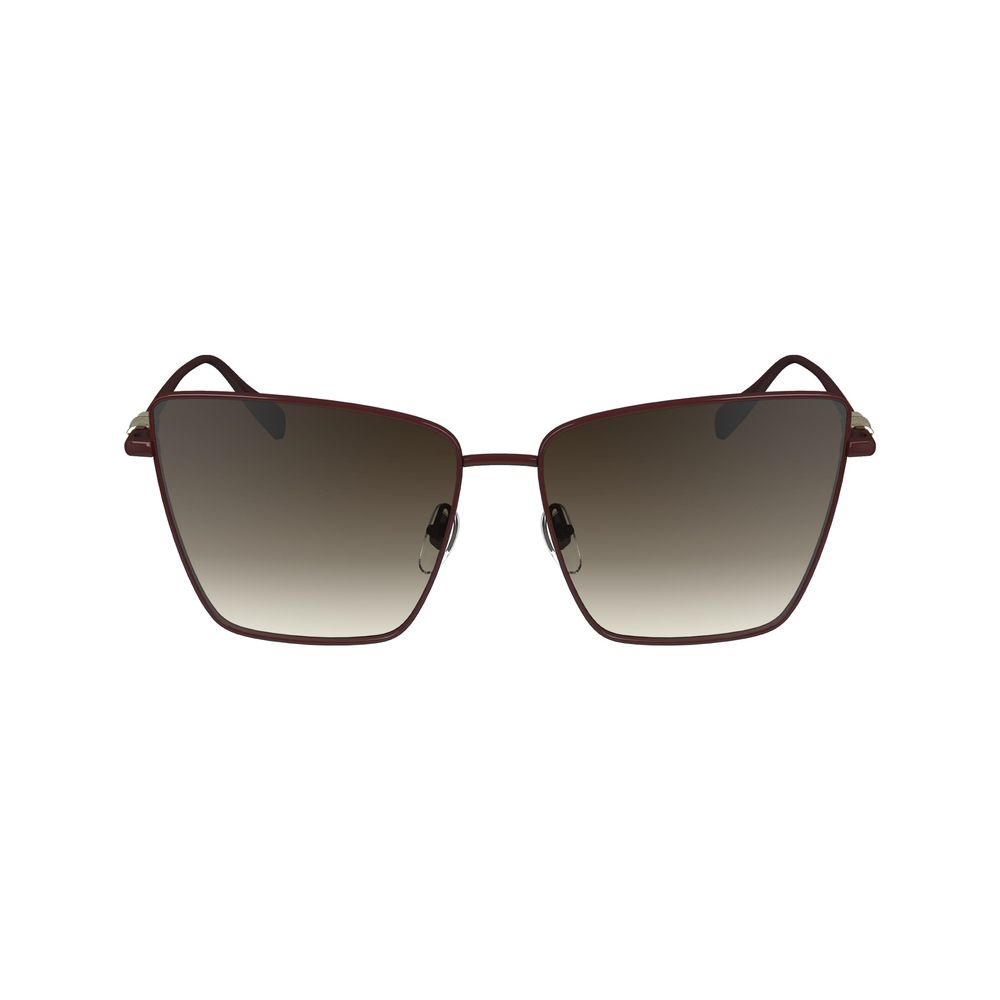 Lunettes de soleil Longchamp en métal rouge
