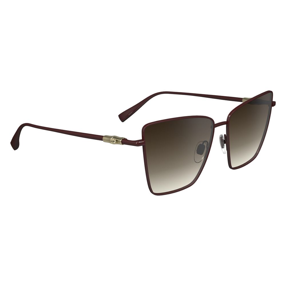 Lunettes de soleil Longchamp en métal rouge