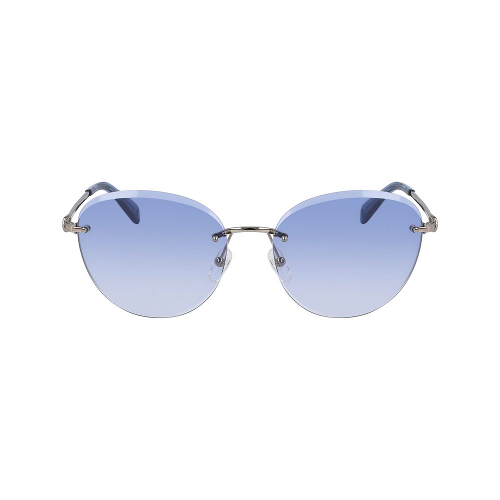 Lunettes de soleil bicolores en métal Longchamp