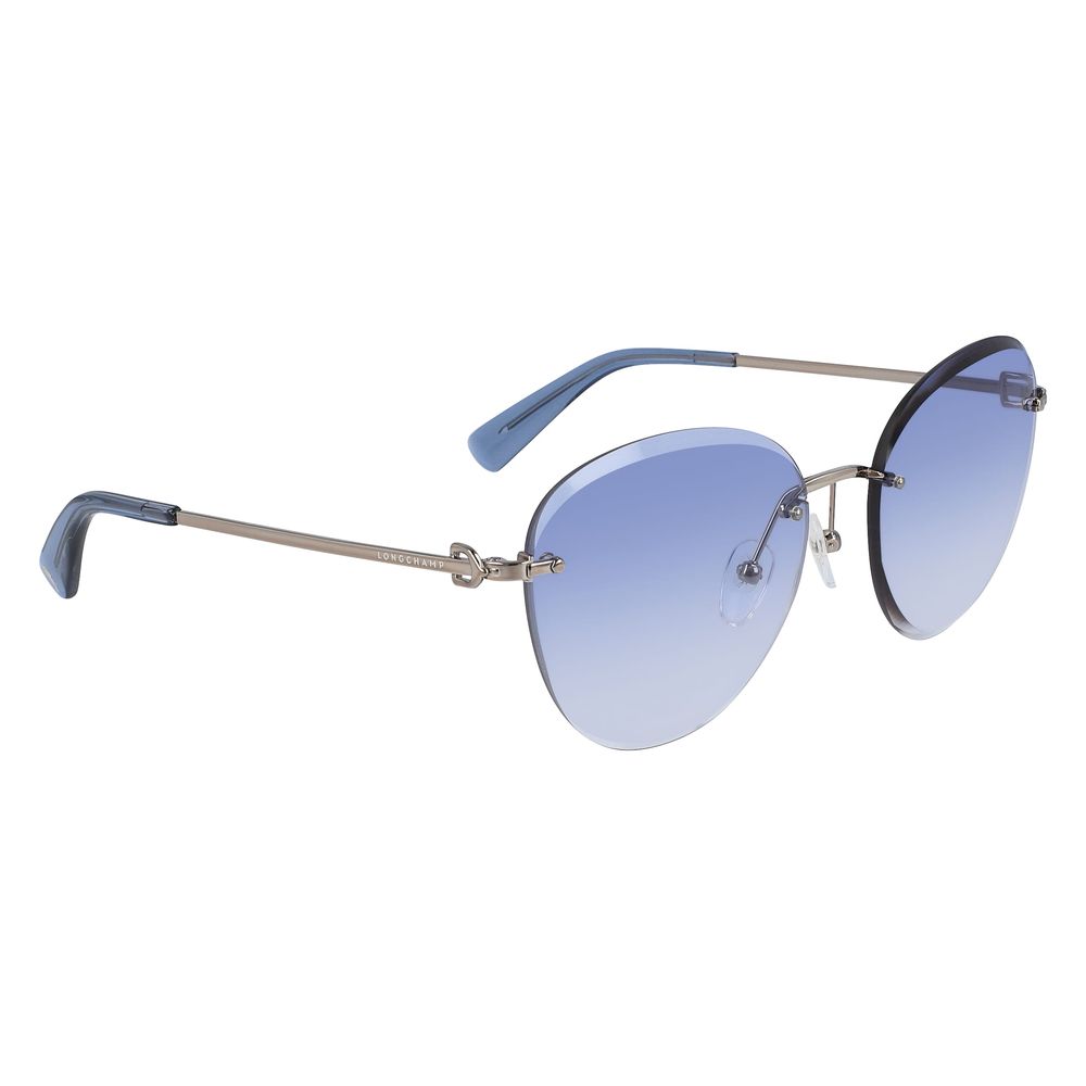 Lunettes de soleil bicolores en métal Longchamp