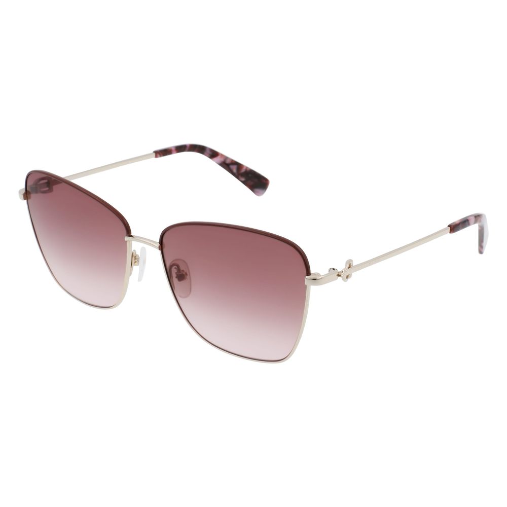 Lunettes de soleil bicolores en métal Longchamp